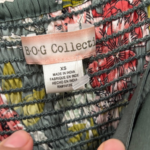 Floral Green Mini Dress - Picture 3 of 7